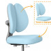 Кресло детское ErgoKids Sprint Duo Grey Y-412 Lite KBL - обивка голубая однотонная
