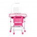 Комплект парта 70 см и стульчик Cubby VANDA PINK розовый с лампой и подставкой для книги